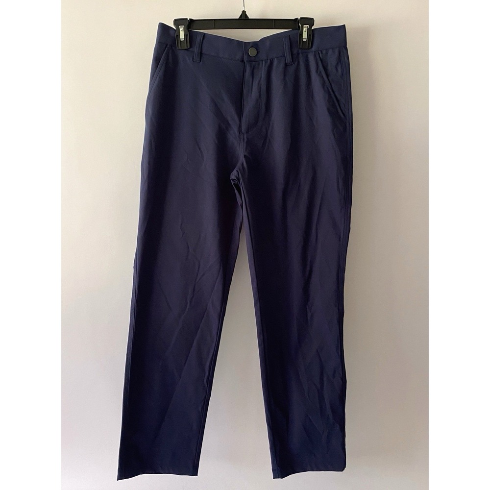 32 Degrees Cool Men's Regular Fit Blue Stretch Chino Performance Pants 31x28 NWT